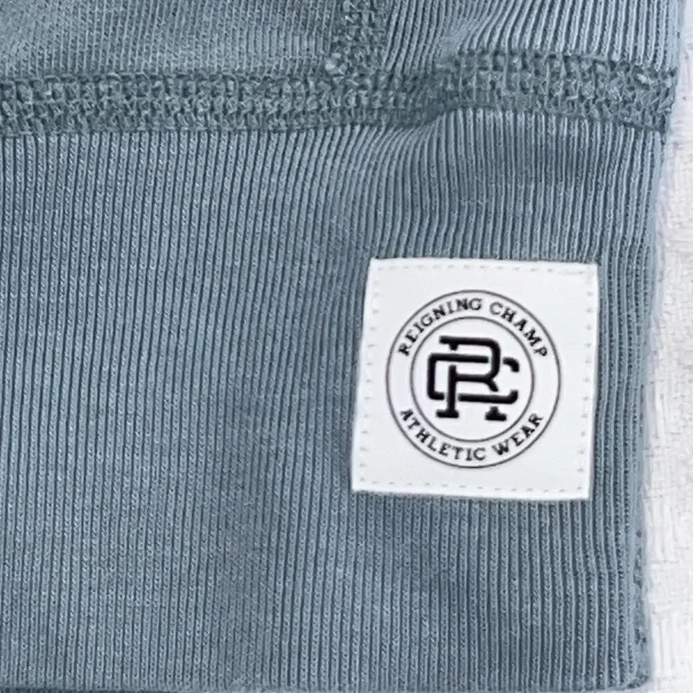 Reigning Champ Men S Blue Cotton Pullover Hoodie Made Canada Athletic Sweatshirt